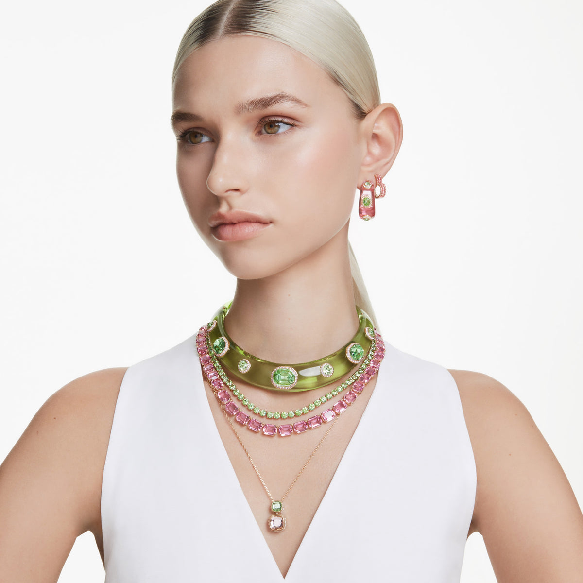 Matrix hoop earrings
